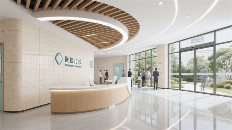 療愈綠洲，光影共生——合肥6000平醫(yī)院裝修設(shè)計效果圖